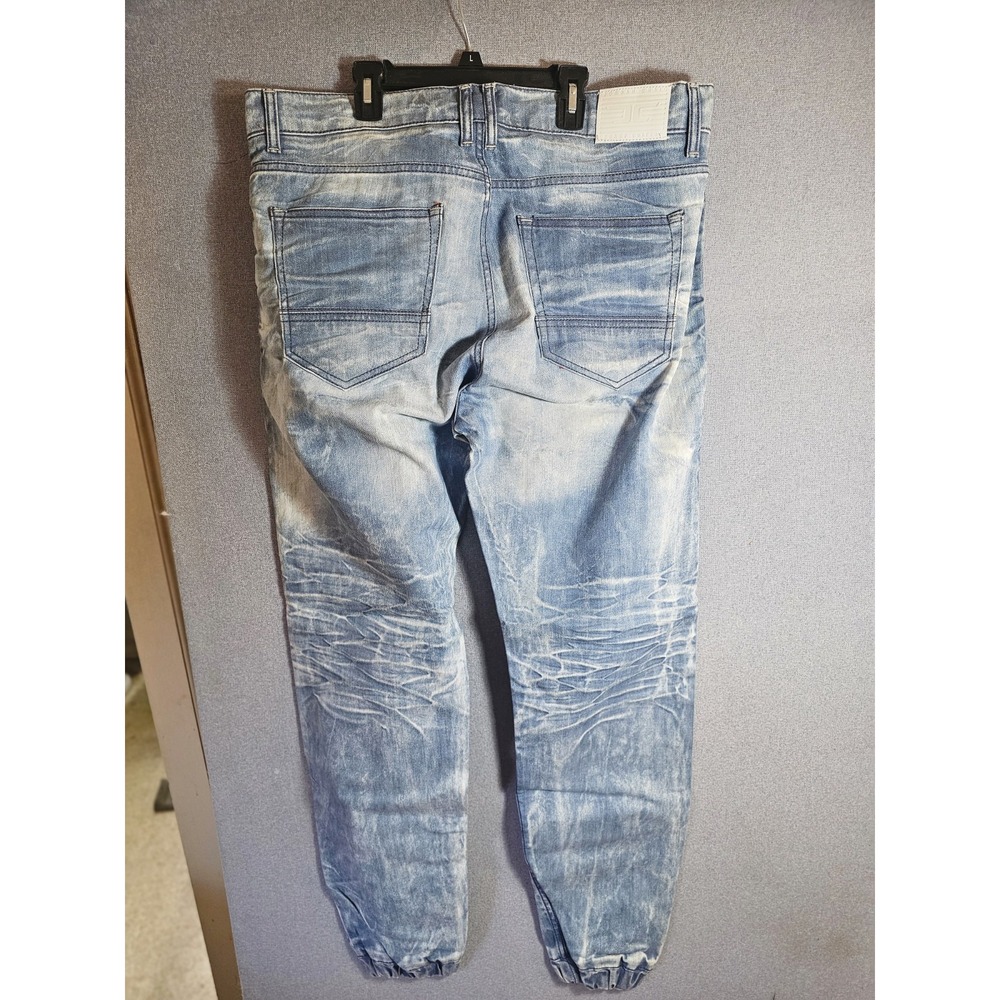 Jordan Craig Jeans Men 38/32 Blue Wash Legacy Slim Distressed Hiphop - Picture 2 of 4